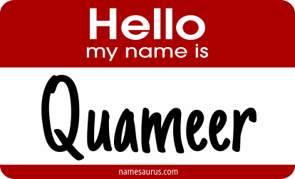 Hello my name is Quameer png download