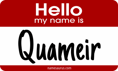Hello my name is Quameir png download