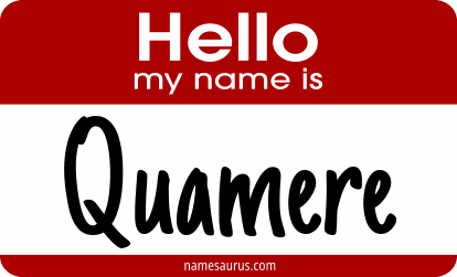 Hello my name is Quamere png download