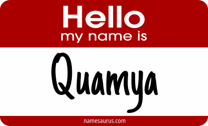 Hello my name is Quamya png download