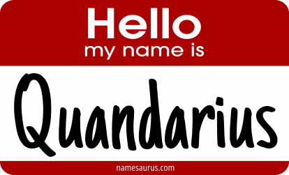Hello my name is Quandarius png download