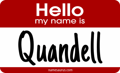 Hello my name is Quandell png download