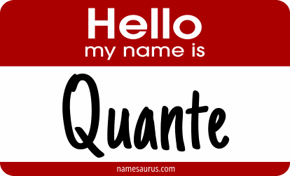 Hello my name is Quante png download