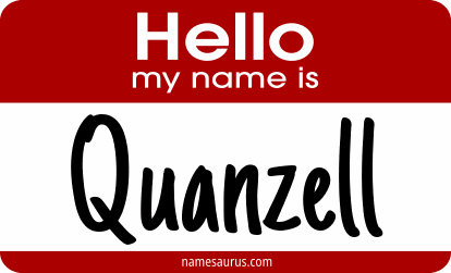 Hello my name is Quanzell png download