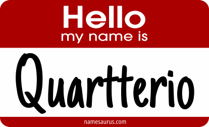 Hello my name is Quartterio png download