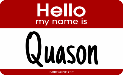 Hello my name is Quason png download