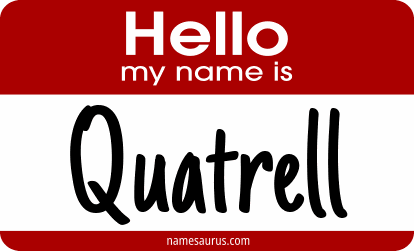 Hello my name is Quatrell png download