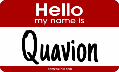 Hello my name is Quavion png download