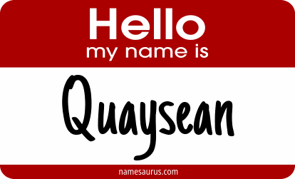 Hello my name is Quaysean png download