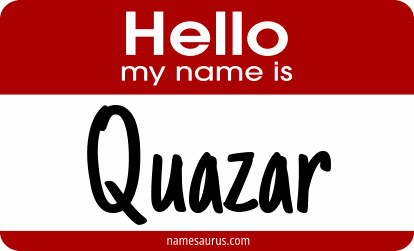 Hello my name is Quazar png download