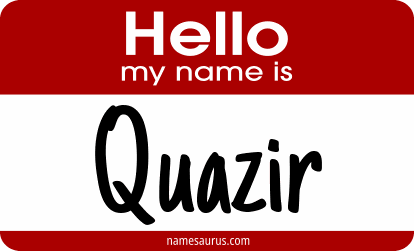 Hello my name is Quazir png download