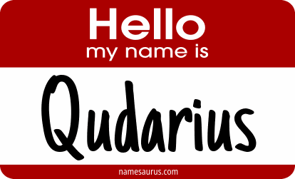 Hello my name is Qudarius png download