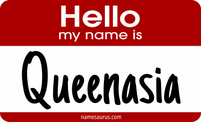 Hello my name is Queenasia png download