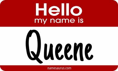 Hello my name is Queene png download