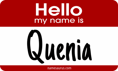 Hello my name is Quenia png download
