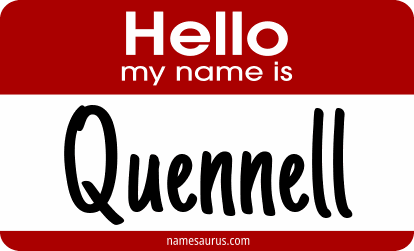 Hello my name is Quennell png download