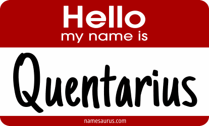 Hello my name is Quentarius png download