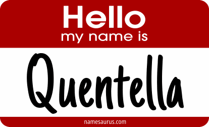 Hello my name is Quentella png download