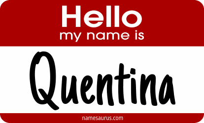 Hello my name is Quentina png download