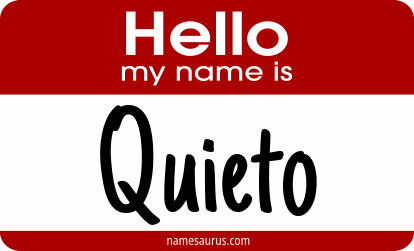 Hello my name is Quieto png download
