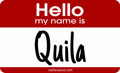 Hello my name is Quila png download