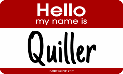 Hello my name is Quiller png download