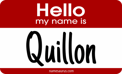 Hello my name is Quillon png download