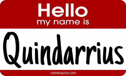 Hello my name is Quindarrius png download