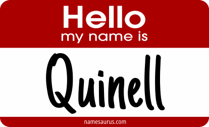 Hello my name is Quinell png download
