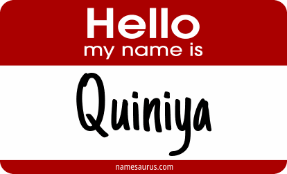 Hello my name is Quiniya png download