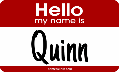 Hello my name is Quinn png download