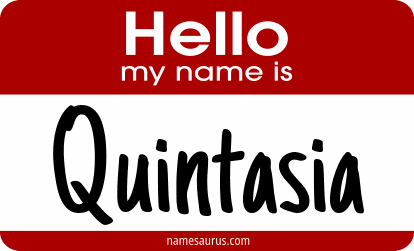 Hello my name is Quintasia png download