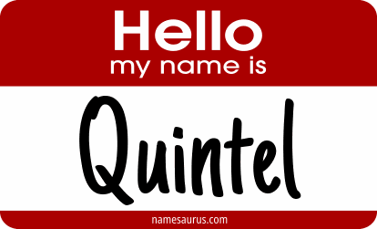 Hello my name is Quintel png download