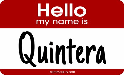 Hello my name is Quintera png download