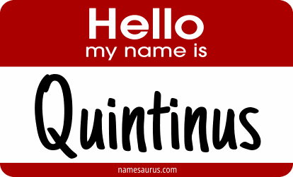 Hello my name is Quintinus png download