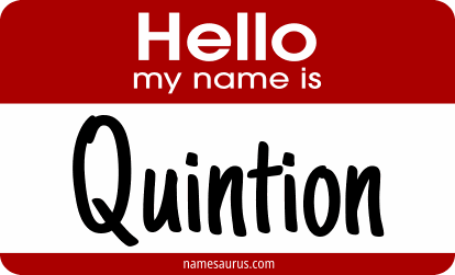 Hello my name is Quintion png download