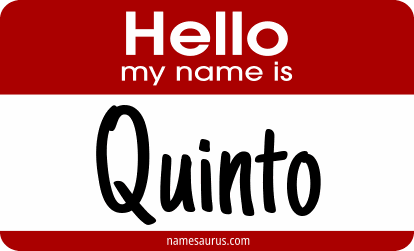 Hello my name is Quinto png download