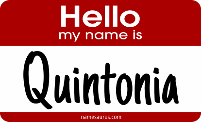 Hello my name is Quintonia png download