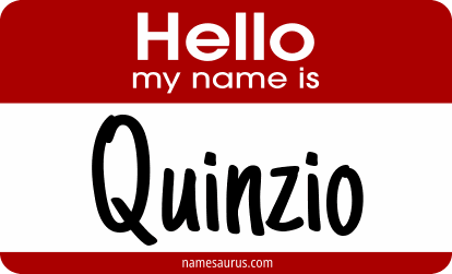 Hello my name is Quinzio png download