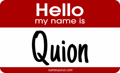 Hello my name is Quion png download