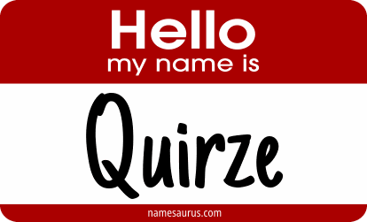 Hello my name is Quirze png download