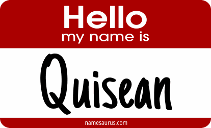 Hello my name is Quisean png download