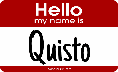 Hello my name is Quisto png download