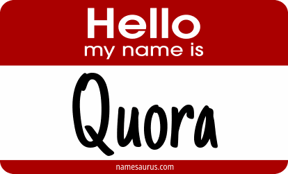 Hello my name is Quora png download