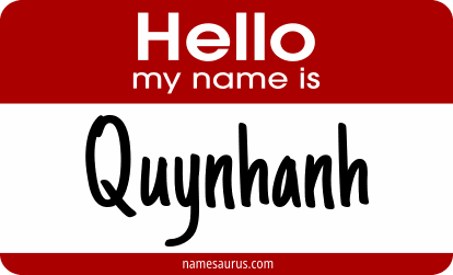 Hello my name is Quynhanh png download