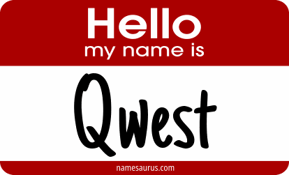 Hello my name is Qwest png download