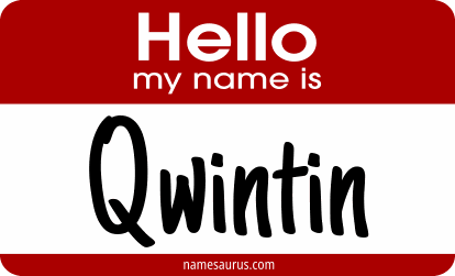 Hello my name is Qwintin png download
