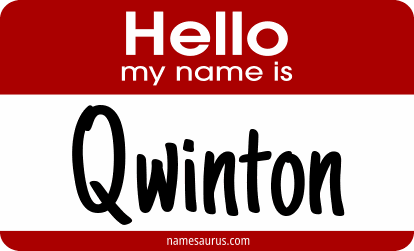 Hello my name is Qwinton png download