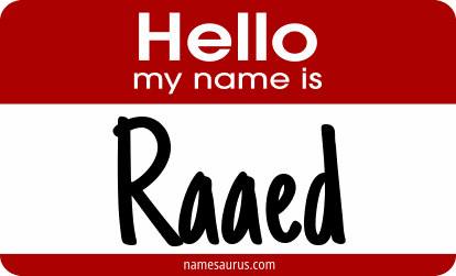 Hello my name is Raaed png download