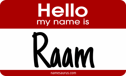 Hello my name is Raam png download
